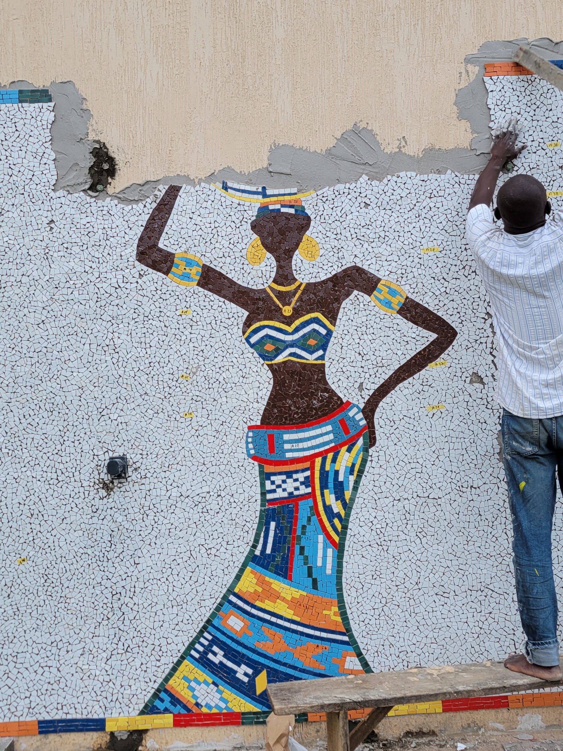 Mosaïque Derev - Réalisation